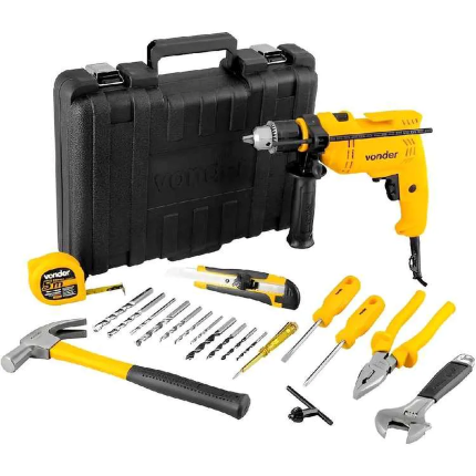 FURADEIRA IMPACTO 1/2 FIV519 KIT C/19PC 127V - VONDER